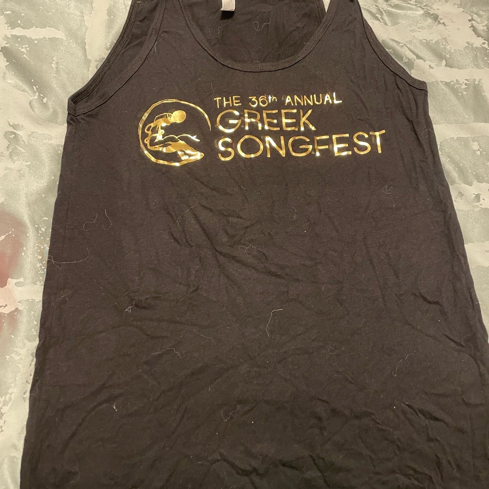 UC Irvine Greek Songfest American Apparel Black Sleeveless Shirt